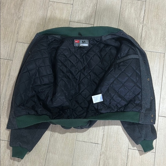 Vintage 2001 Nike University of Miami UM Hurricanes Bomber Jacket Classic Y2K - Picture 10 of 12